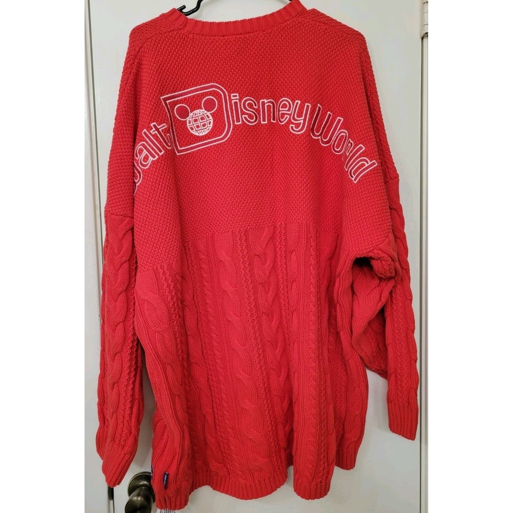 Walt Disney World Spirit Jersey Cable Knit Pullover Sweater Size XXL Rare 2X NWT - Picture 4 of 9